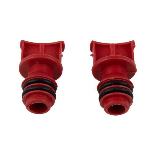 2pcs red plastic - red, 17mm